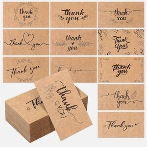 Set of 50 Thank You Cards